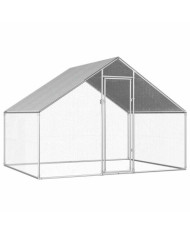 Poulailler d'extérieur 2,75 x 2 x 1,92 m Acier galvanisé | Mobilier & Déco