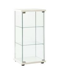 Armoire de rangement Verre trempé Blanc | Mobilier & Déco