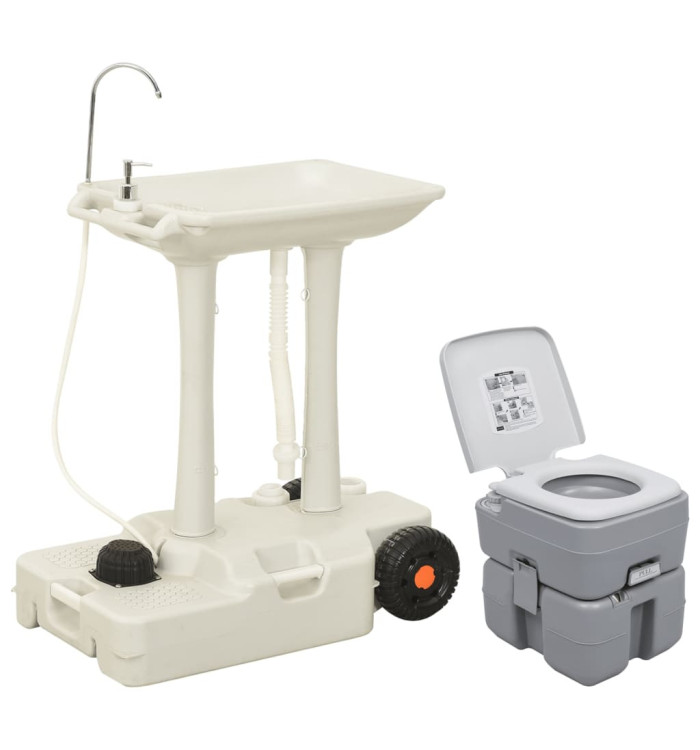 Ensemble de toilette et support de lavage des mains de camping | Mobilier & Déco