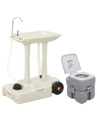 Ensemble de toilette et support de lavage des mains de camping | Mobilier & Déco