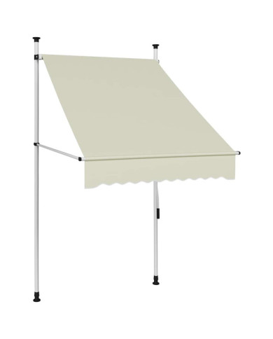 Auvent manuel rétractable 100 cm Crème | Mobilier & Déco