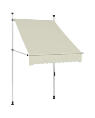 Auvent manuel rétractable 100 cm Crème | Mobilier & Déco