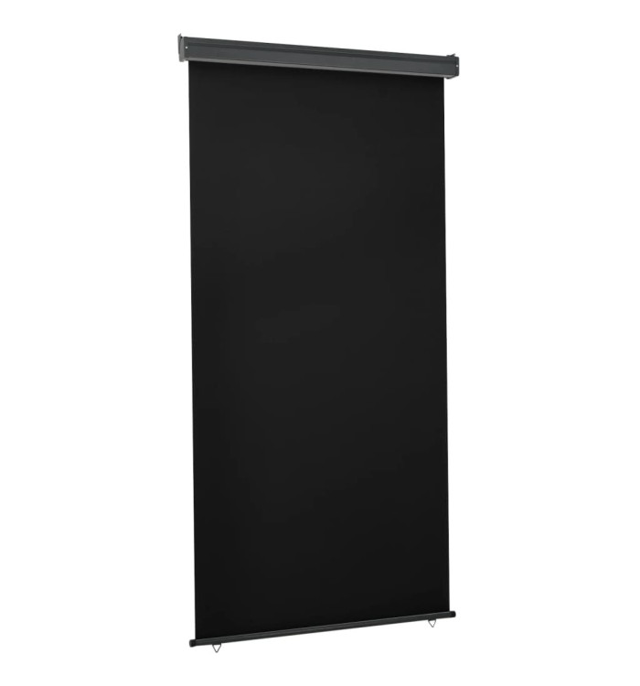 Auvent latéral de balcon 122x250 cm noir | Mobilier & Déco