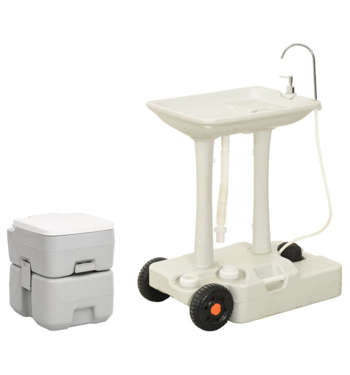 Ensemble de toilette et support de lavage des mains de camping | Mobilier & Déco