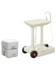 Ensemble de toilette et support de lavage des mains de camping | Mobilier & Déco