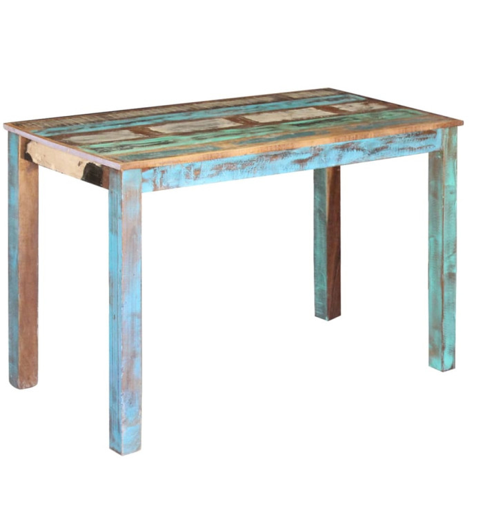 Table de salle à manger Bois de récupération solide 115x60x76cm | Mobilier & Déco