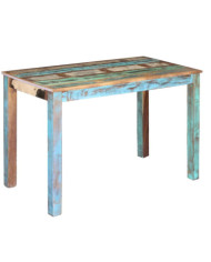 Table de salle à manger Bois de récupération solide 115x60x76cm | Mobilier & Déco