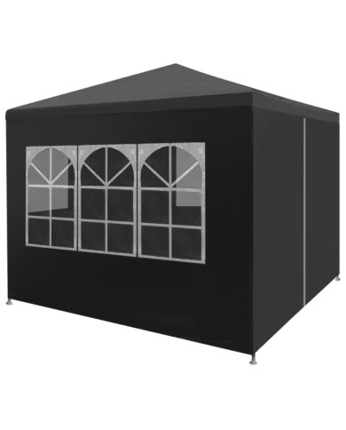 Tente de réception 3 x 3 m Anthracite | Mobilier & Déco
