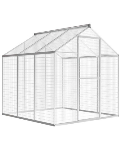 Volière d'extérieur Aluminium 183 x 178 x 194 cm | Mobilier & Déco