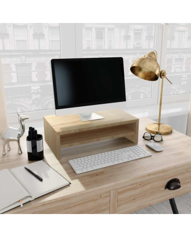 Support de moniteur Chêne sonoma 42x24x13 cm Bois d’ingénierie | Mobilier & Déco