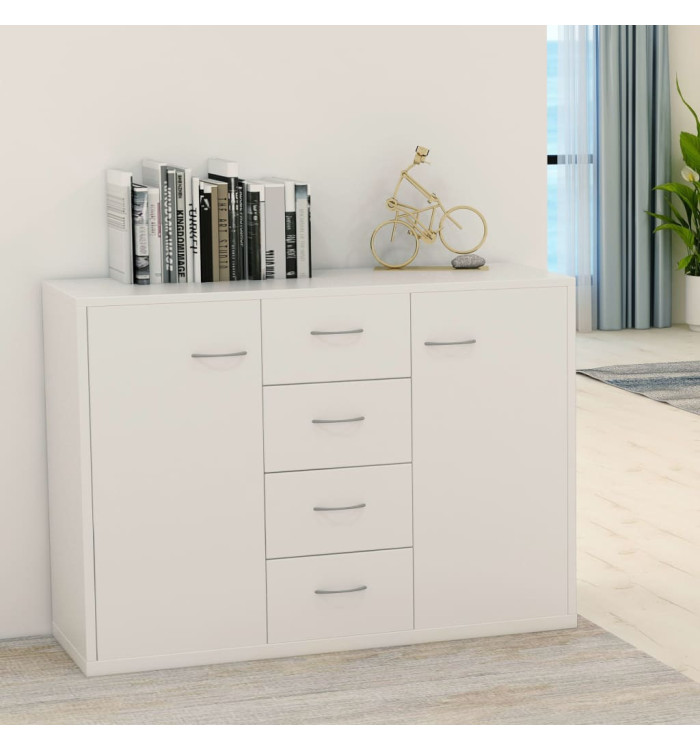 Buffet Blanc 88x30x65 cm Bois d'ingénierie | Mobilier & Déco