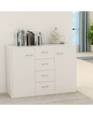 Buffet Blanc 88x30x65 cm Bois d'ingénierie | Mobilier & Déco