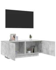 Meuble TV Gris béton 100x35x40 cm Bois d'ingénierie | Mobilier & Déco