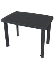 Table de jardin Anthracite 101 x 68 x 72 cm Plastique | Mobilier & Déco