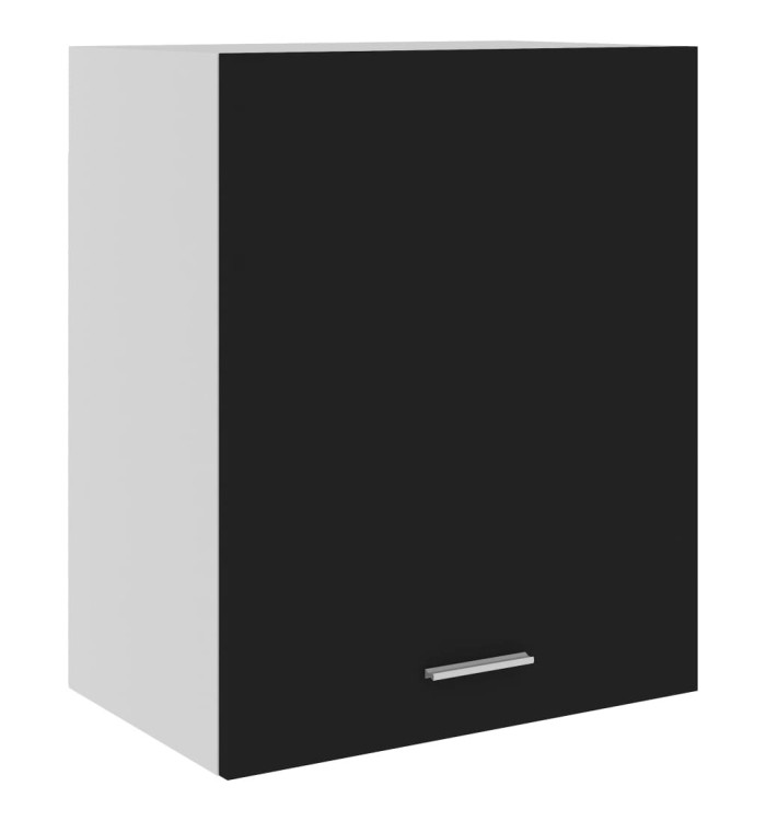 Armoire suspendue "Lyon" Noir 50x31x60 cm Bois d'ingénierie | Mobilier & Déco