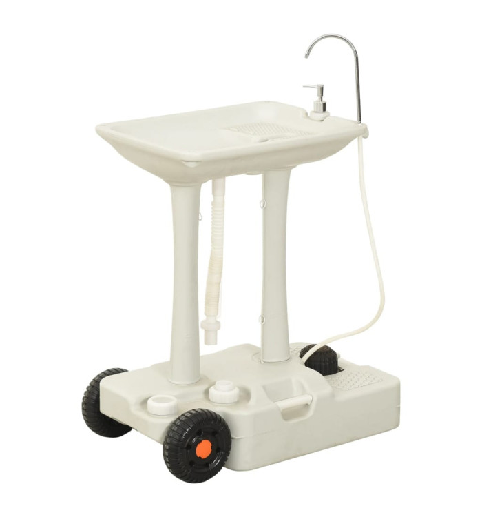 Station de lavage des mains en camping avec distributeur 35 L | Mobilier & Déco