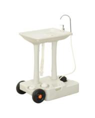 Station de lavage des mains en camping avec distributeur 35 L | Mobilier & Déco