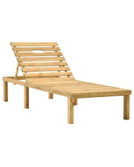 Chaise longue Bois de pin imprégné | Mobilier & Déco