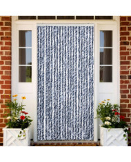 Moustiquaire Bleu et blanc 90x200 cm Chenille | Mobilier & Déco