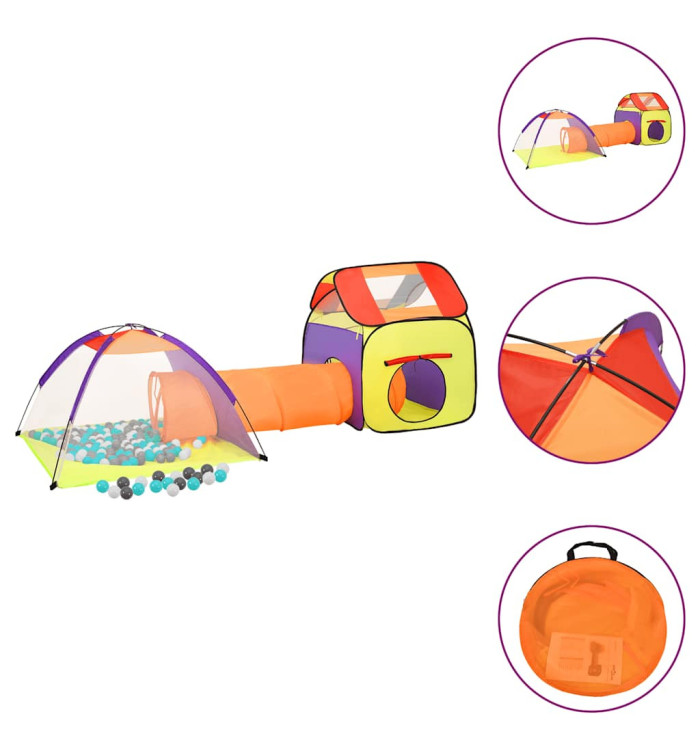 Tente de jeu pour enfants avec 250 balles Multicolore | Mobilier & Déco