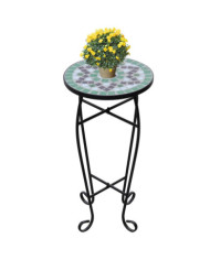 Table d'appoint Mosaïque Vert et blanc | Mobilier & Déco