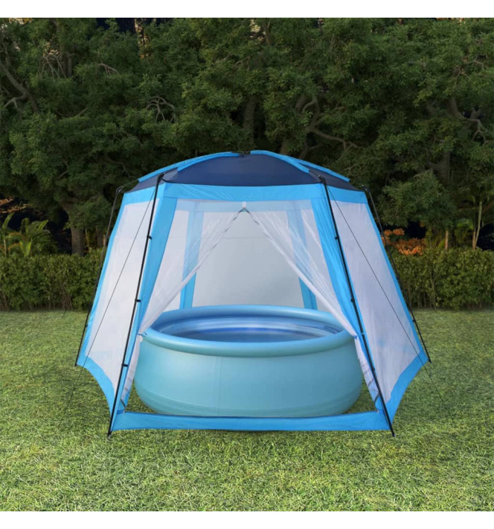 Tente de piscine Tissu 500x433x250 cm Bleu | Mobilier & Déco