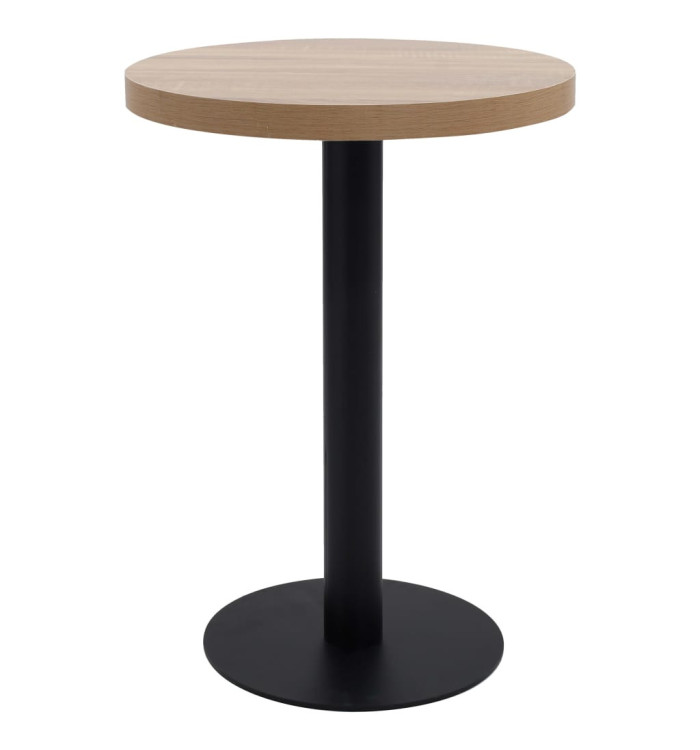 Table de bistro Marron clair 60 cm MDF | Mobilier & Déco
