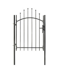 Portail de jardin Acier 1 x 1,75 m Noir | Mobilier & Déco