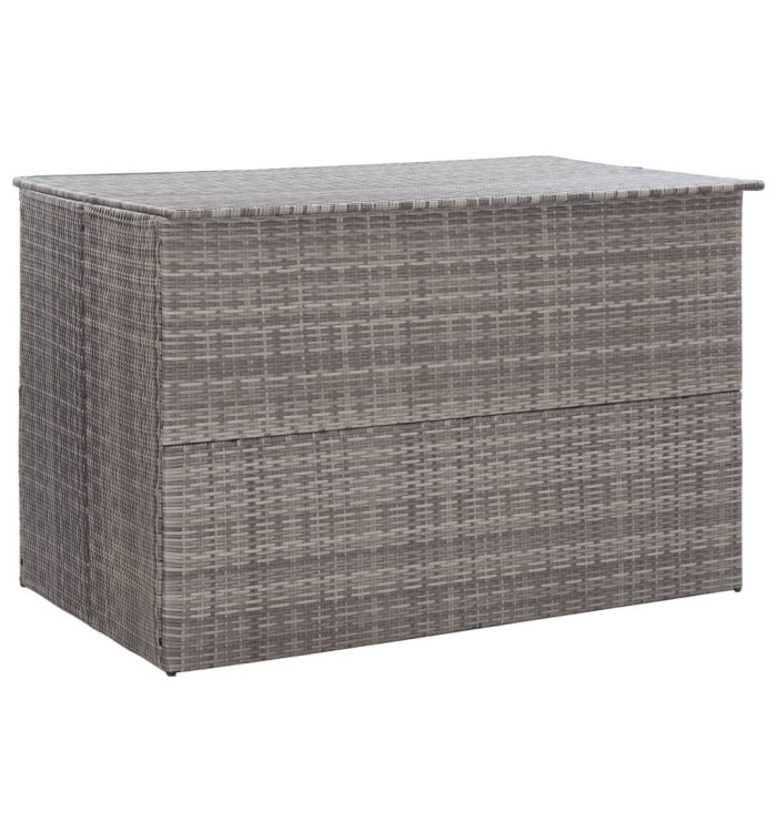 Boîte de rangement de jardin gris 150x100x100 cm résine tressée | Mobilier & Déco