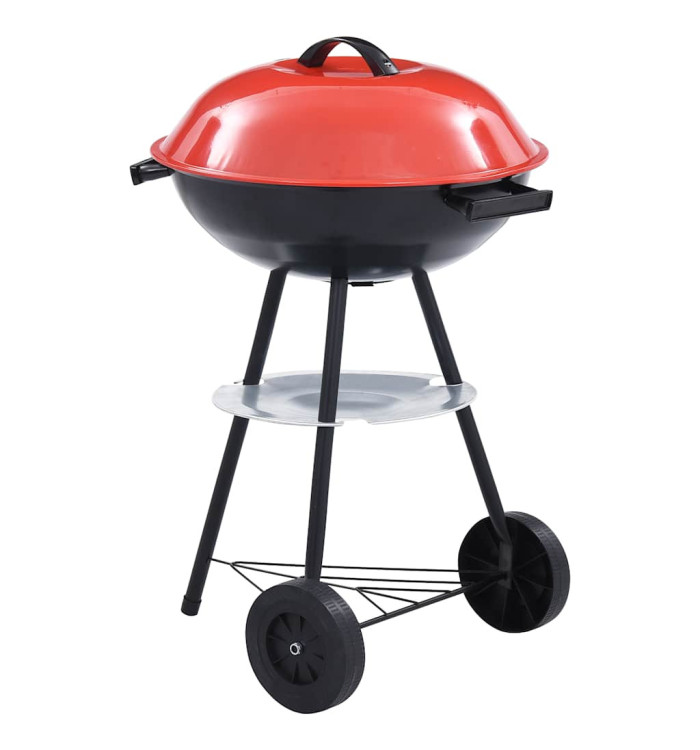 Barbecue portable XXL au charbon avec roues 44 cm | Mobilier & Déco