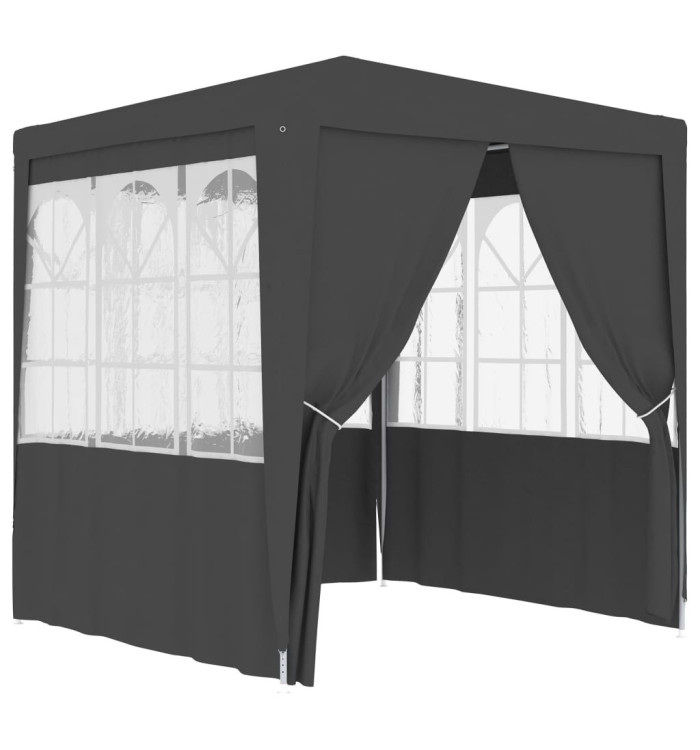Tente de réception avec parois 2,5x2,5 m Anthracite 90 g/m² | Mobilier & Déco