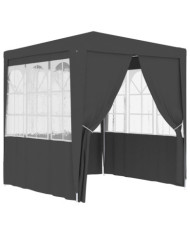 Tente de réception avec parois 2,5x2,5 m Anthracite 90 g/m² | Mobilier & Déco
