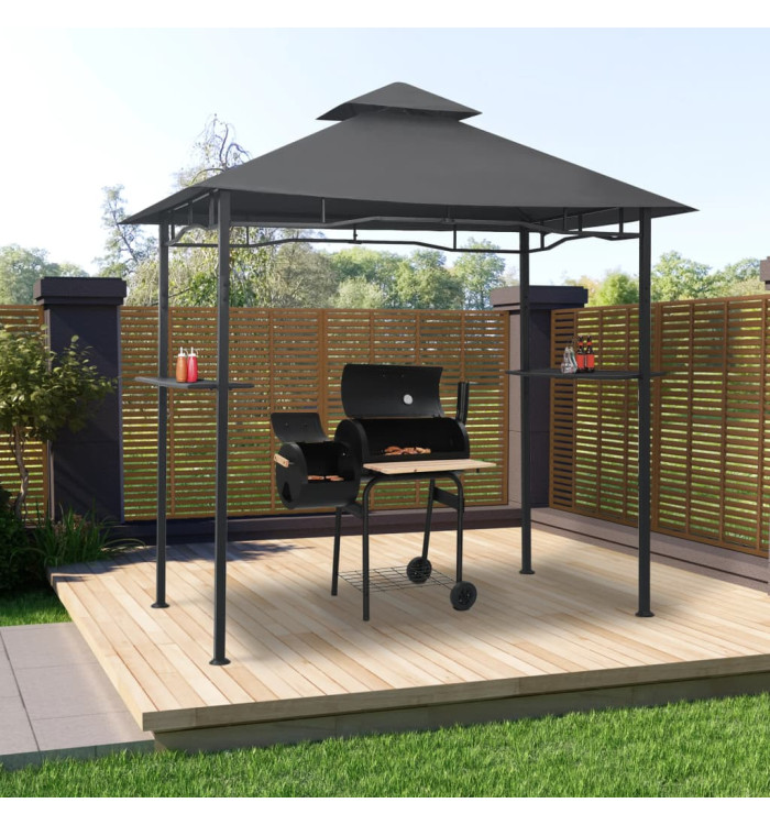 Belvédère de barbecue 240x150x255 cm Anthracite Acier | Mobilier & Déco