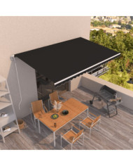 Auvent rétractable automatique 500x350 cm Anthracite | Mobilier & Déco