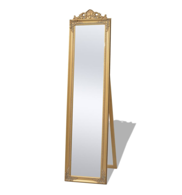 Miroir sur pied Style baroque 160x40 cm Doré | Mobilier & Déco