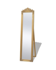 Miroir sur pied Style baroque 160x40 cm Doré | Mobilier & Déco