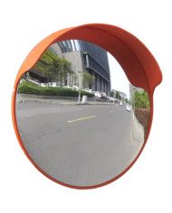 Miroir de trafic convexe d'extérieur Plastique PC Orange 45 cm | Mobilier & Déco