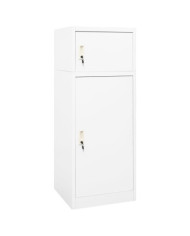 Armoire à selles Blanc 53x53x140 cm Acier | Mobilier & Déco