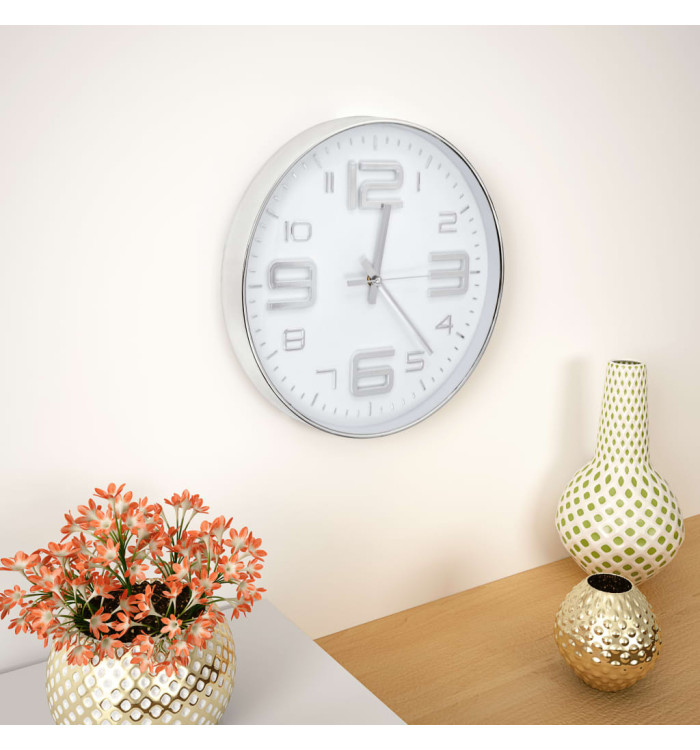 Horloge murale 30 cm Argenté | Mobilier & Déco