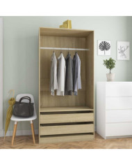 Garde-robe Chêne sonoma 100x50x200 cm Bois d'ingénierie | Mobilier & Déco