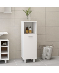 Armoire de salle de bain Blanc 30x30x95 cm Bois d'ingénierie | Mobilier & Déco