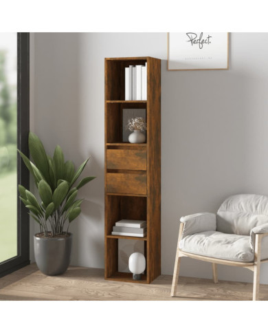 Bibliothèque Chêne fumé 36x30x171 cm Bois d'ingénierie | Mobilier & Déco
