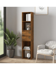 Bibliothèque Chêne fumé 36x30x171 cm Bois d'ingénierie | Mobilier & Déco