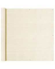 Écran de balcon Crème 120x500 cm PEHD | Mobilier & Déco