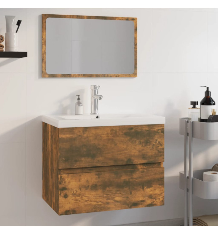 Meubles de salle de bain Chêne fumé Bois d'ingénierie | Mobilier & Déco