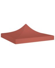 Toit de tente de réception 3x3 m Terre cuite 270 g/m² | Mobilier & Déco