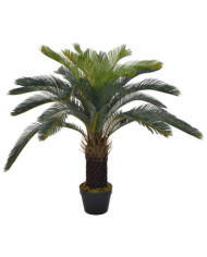 Plante artificielle avec pot Palmier Cycas Vert 90 cm | Mobilier & Déco