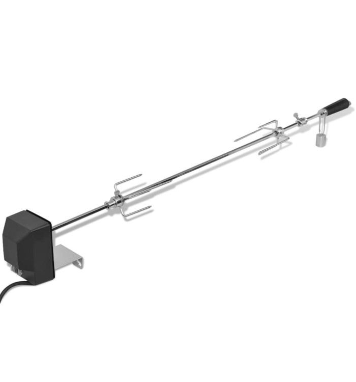 Broche à rôtir avec moteur 1000 mm Acier | Mobilier & Déco