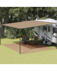 Tapis de tente 400x500 cm Taupe | Mobilier & Déco