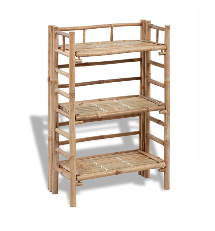 Étagère à plantes 3 niveaux Bambou | Mobilier & Déco
